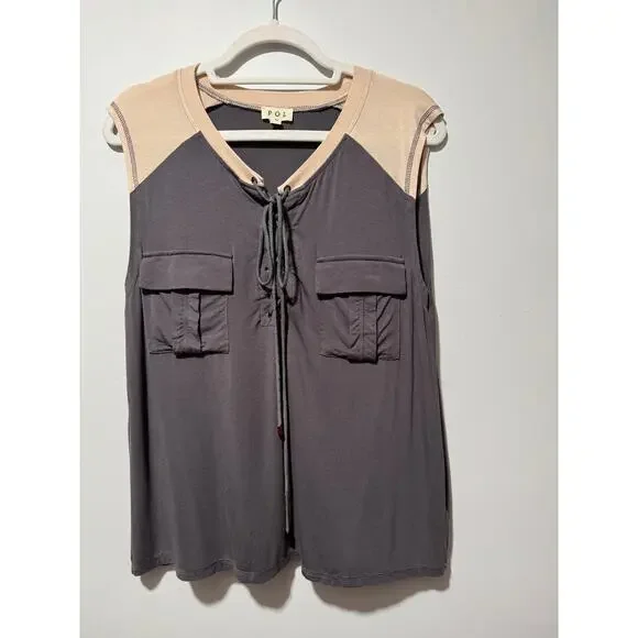 POL Color Block Tank - Picture 1 of 3